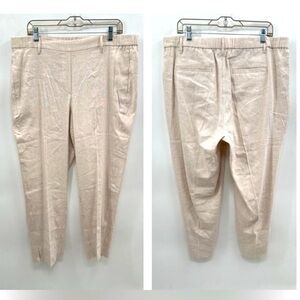 J Jill Linen flax comfort pullon classiccore lagenlook boho corpcore pant NWT XL